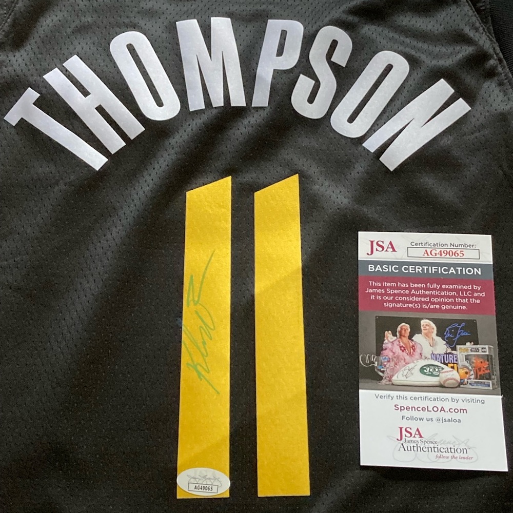 Klay Thompson signed‎ Nike Golden State Warriors Swingman Jersey JSA COA